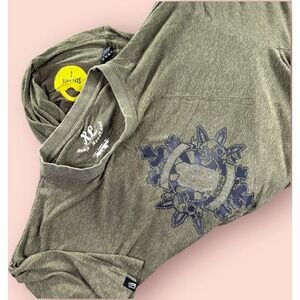 Hemp Hoodlamb Shirt Mens XL Safe Pocket Pock Bamboo Soy Green Graphic 420 Amster